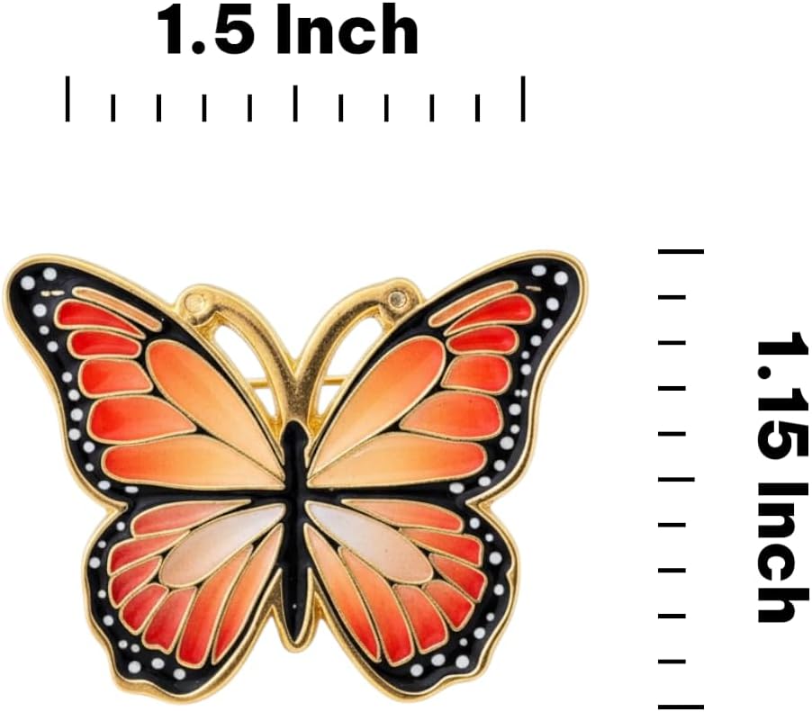 Butterfly Soft Enamel Lapel Pin – Nature Insect Wildlife Brooch Accessory for Jackets, Bags, Hats and Crafts