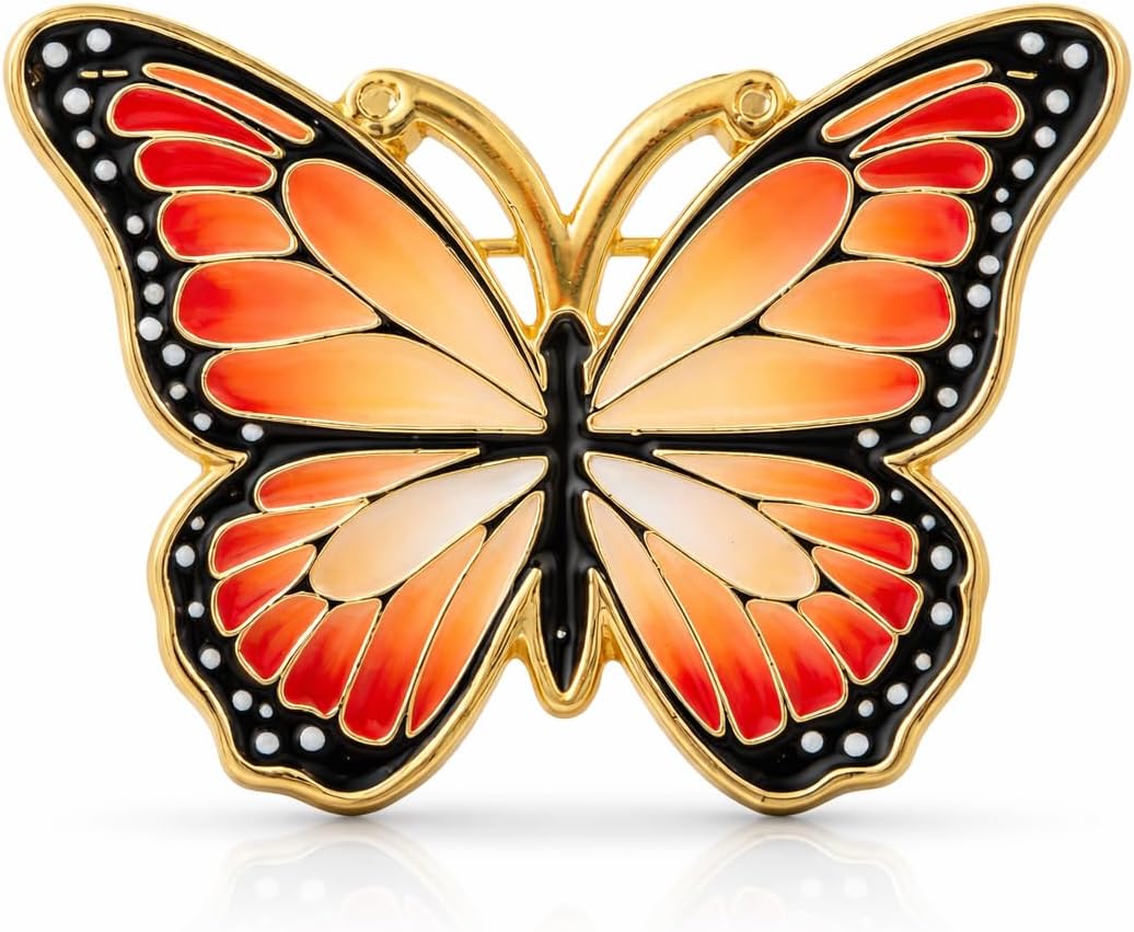 Butterfly Soft Enamel Lapel Pin – Nature Insect Wildlife Brooch Accessory for Jackets, Bags, Hats and Crafts