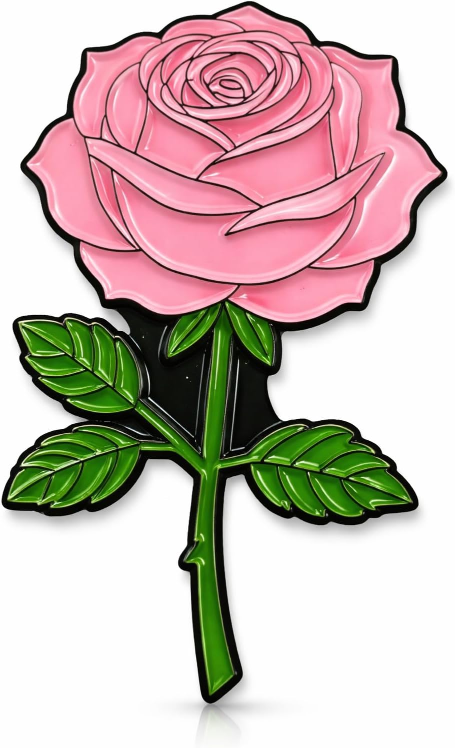 Rose Soft Enamel Lapel Pin – Floral Nature Brooch Accessory for Jackets, Bags, Hats and Crafts