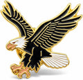 Eagle Soft Enamel Lapel Pin – Majestic Bird Wildlife Brooch Accessory for Jackets, Bags, Hats and Crafts
