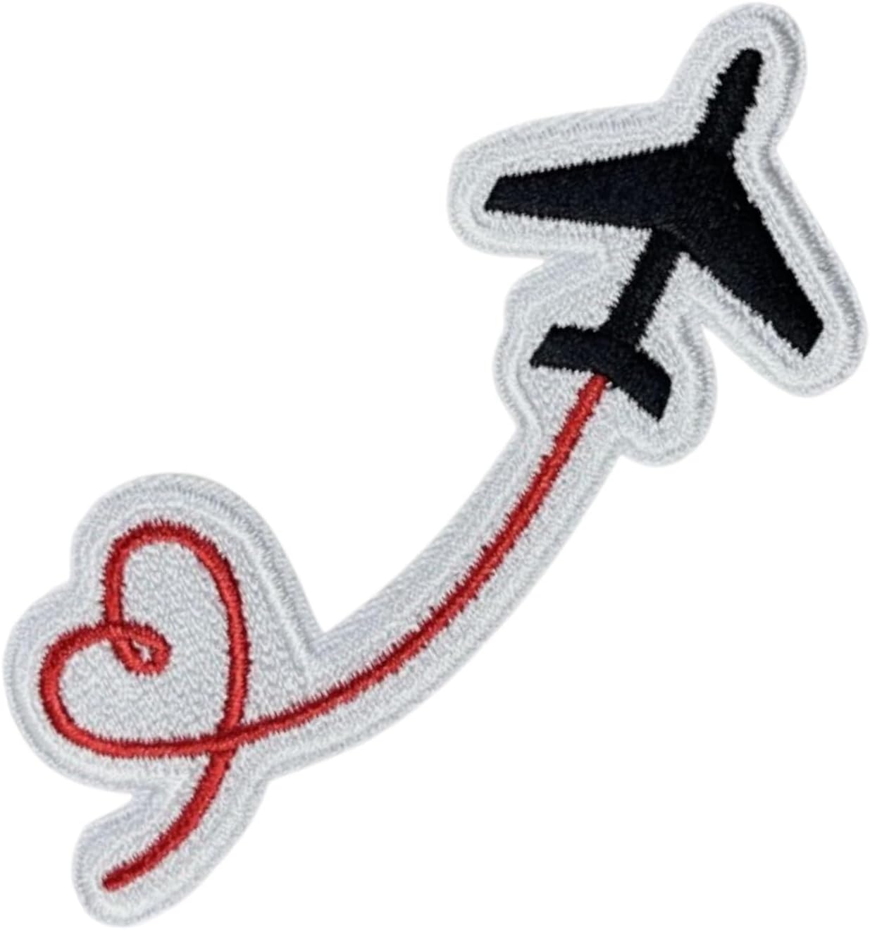 Airplane Iron On Patch – Travel Flight Plane Patch for Jackets, Backpacks, Hats, and Explorer DIY Projects