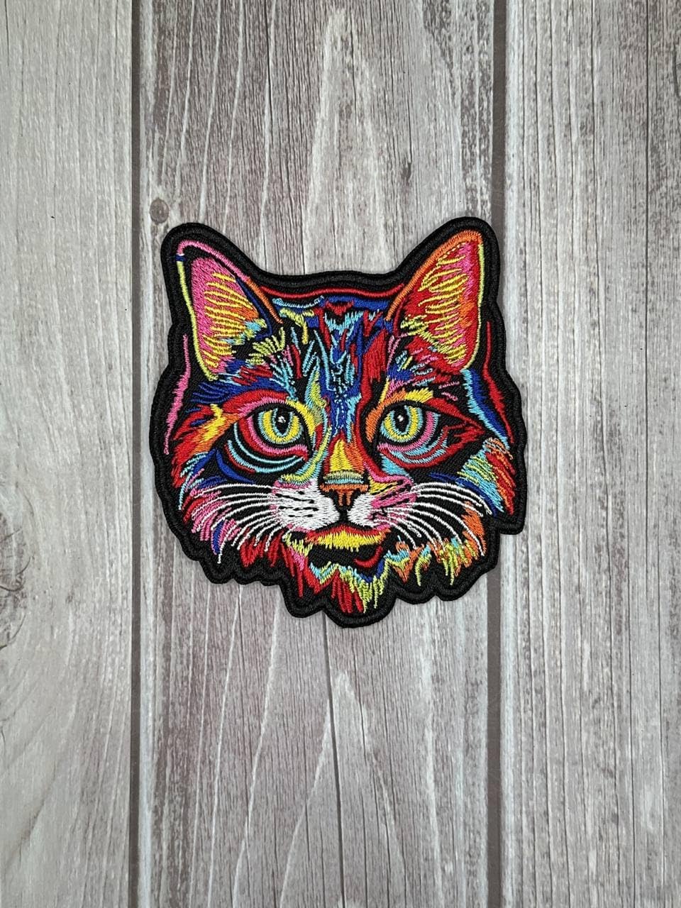 Cat Patch – Cute and Realistic Embroidered Feline Applique for Jackets, Backpacks, Hats, Bags, and DIY Craft Projects