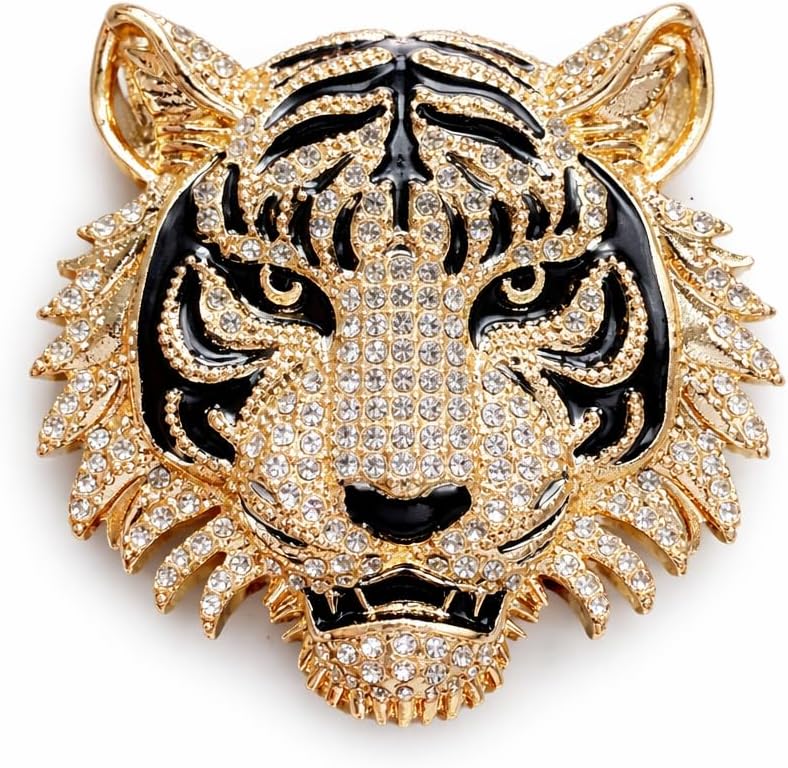 Tiger Brooch – Wildlife and Nature-Inspired Jewelry Pin for Women – Elegant Animal Accessory for Jackets, Dresses, Bags