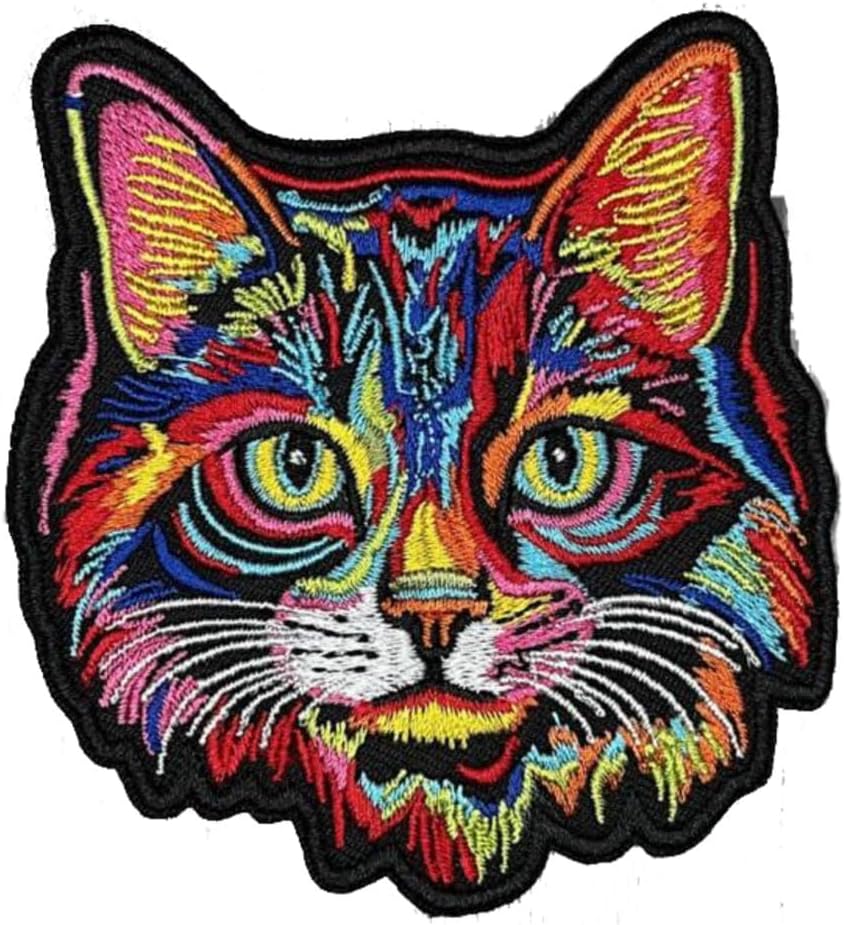 Cat Patch – Cute and Realistic Embroidered Feline Applique for Jackets, Backpacks, Hats, Bags, and DIY Craft Projects
