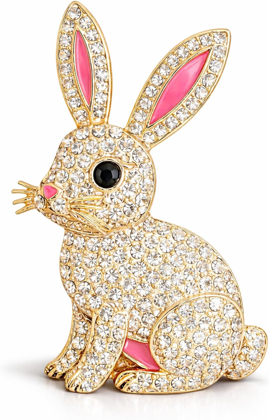 Bunny Brooch Cute Rabbit Pin Charm Jewelry Gift for Women Men