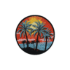 Palm Tree Iron On Patch 3.5"