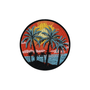 Palm Tree Iron On Patch 3.5"