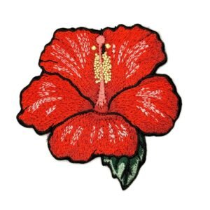Hibiscus Patch Hibiscus Iron On Patch 3.5"