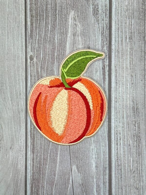 Peach Patch Iron On 3.5"