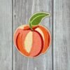 Peach Patch Iron On 3.5"