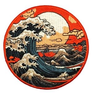Great Wave Patch 3.5" Iron On