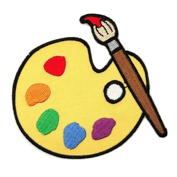 Artist Paint Palette Patch 2.5" Iron On