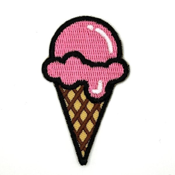 Ice Cream Patch Iron On 2.5" or 3.5"