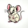 Cute Mouse Patch 3.5" Iron On