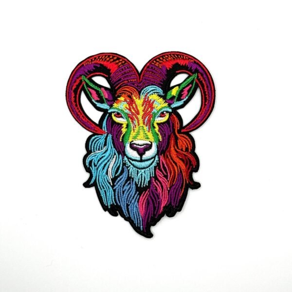 goat Goat Head Patch 3.5" Iron On